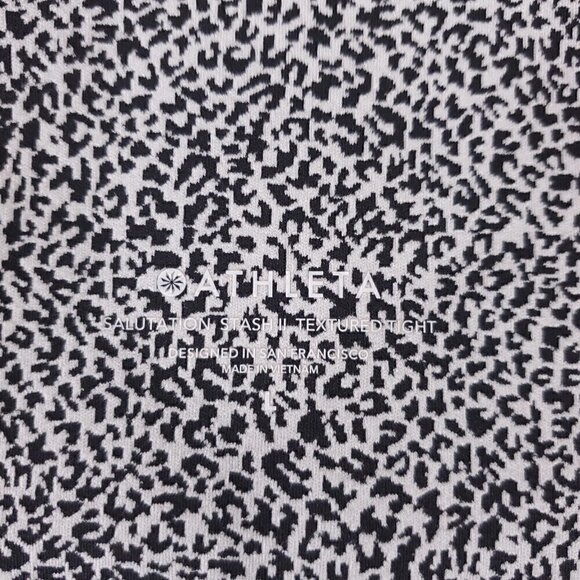 Athleta Womens Large Salutation Stash II Textured Tight Micro Cheetah 631936 - Picture 9 of 12